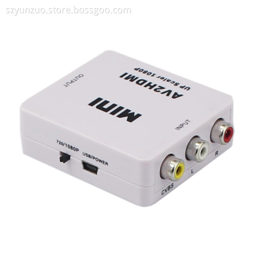 Mini AV to HDMI converter up Scaler 1080P